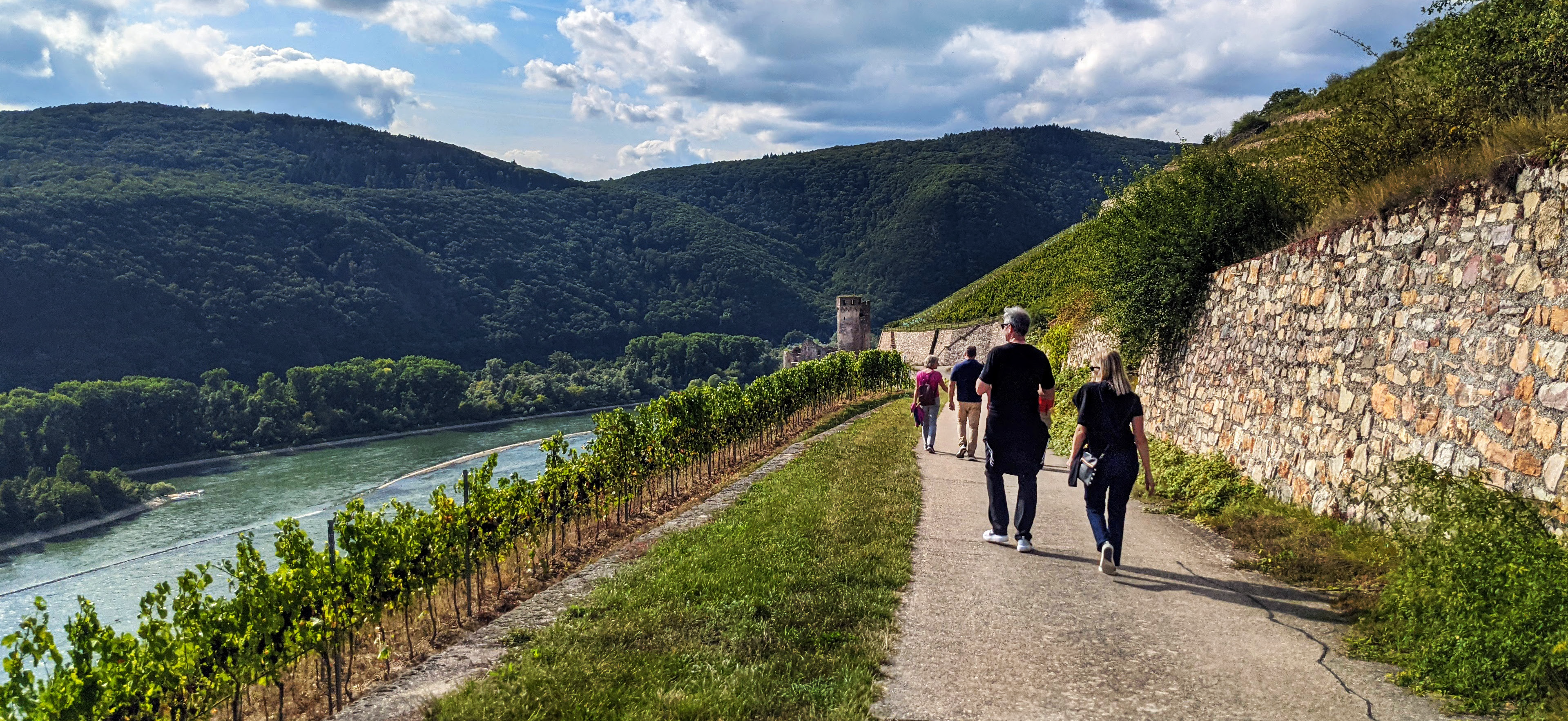 Rhine River in Rüdesheim, Germany